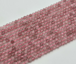 Бусины из Розового Кварца 4*4мм