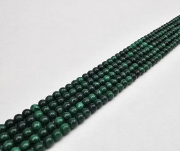 Бусины из Малахита 38см 6*6мм